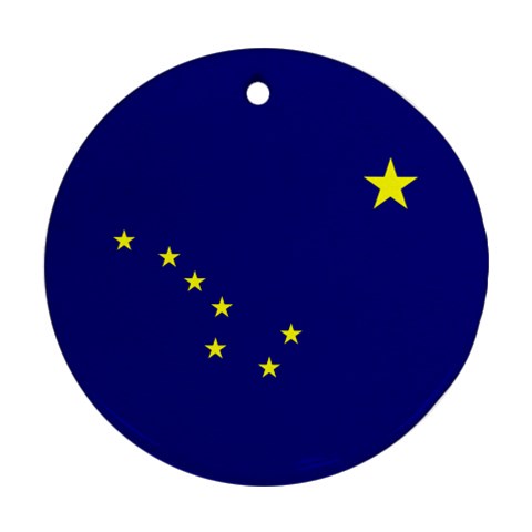 Alaska Flag Ornament (Round) from ArtsNow.com Front