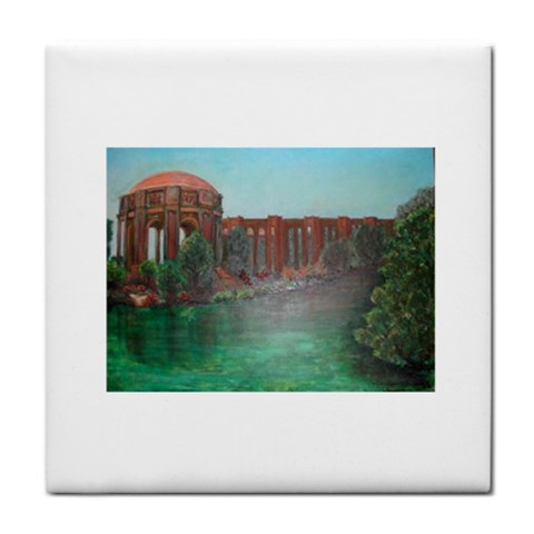 Palace of Fine Arts Tile Coaster from ArtsNow.com Front