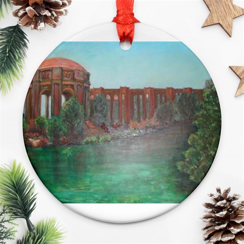 Palace of Fine Arts Ornament (Round) from ArtsNow.com Front