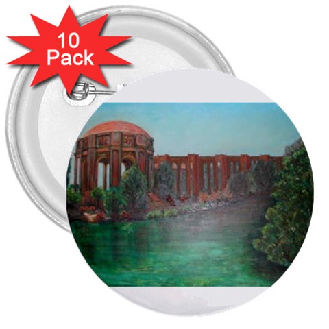 Palace of Fine Arts 3  Button (10 pack) from ArtsNow.com Front