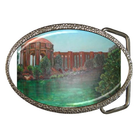 Palace of Fine Arts Belt Buckle from ArtsNow.com Front