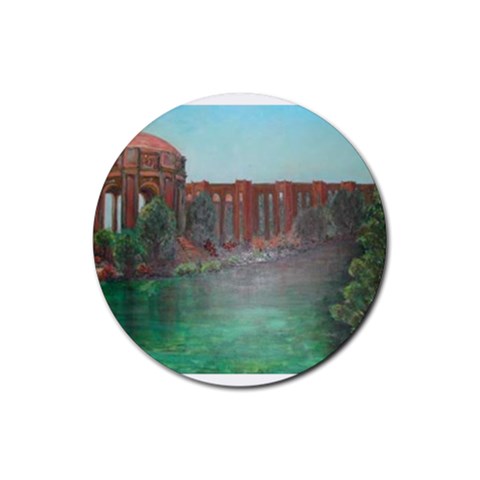 Palace of Fine Arts Rubber Coaster (Round) from ArtsNow.com Front