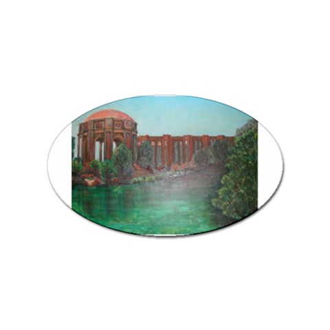 Palace of Fine Arts Sticker (Oval) from ArtsNow.com Front