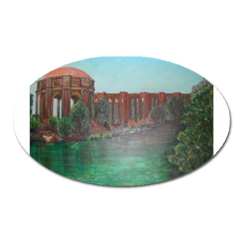 Palace of Fine Arts Magnet (Oval) from ArtsNow.com Front