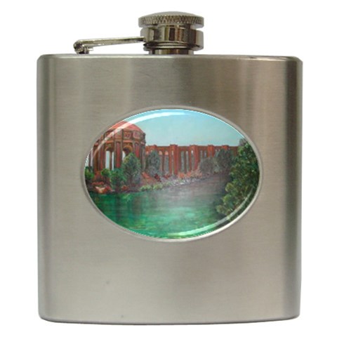 Palace of Fine Arts Hip Flask (6 oz) from ArtsNow.com Front