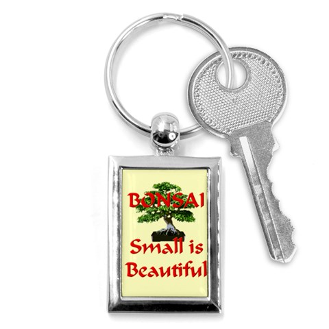 Bonsai8 Key Chain (Rectangle) from ArtsNow.com Front