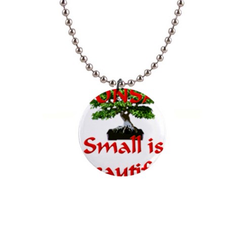 Bonsai8 1  Button Necklace from ArtsNow.com Front