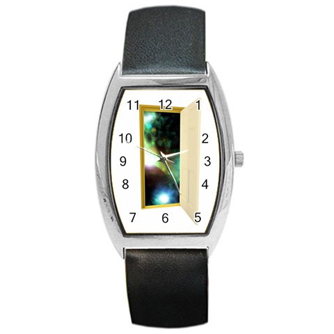 puertauniverso Barrel Style Metal Watch from ArtsNow.com Front