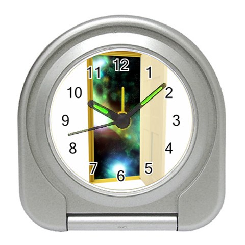 puertauniverso Travel Alarm Clock from ArtsNow.com Front