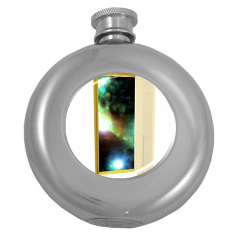 puertauniverso Hip Flask (5 oz) from ArtsNow.com Front