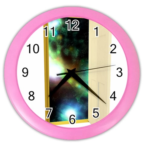 puertauniverso Color Wall Clock from ArtsNow.com Front