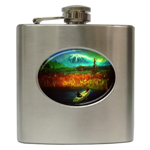 Boat Hip Flask (6 oz) from ArtsNow.com Front