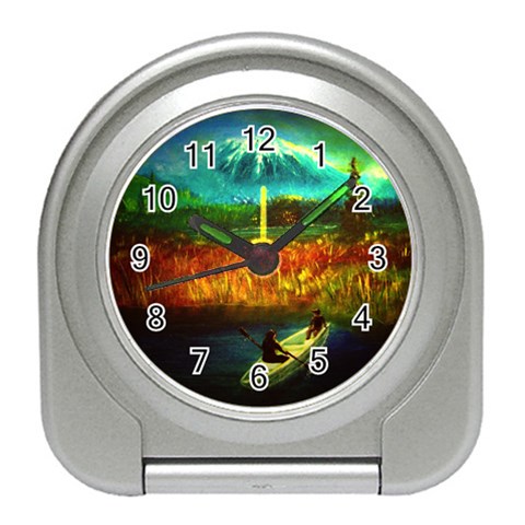 Boat Travel Alarm Clock from ArtsNow.com Front