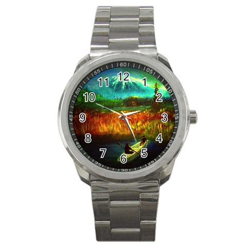 Boat Sport Metal Watch from ArtsNow.com Front