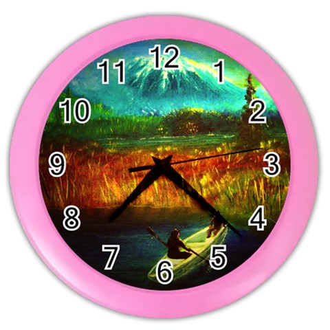 Boat Color Wall Clock from ArtsNow.com Front