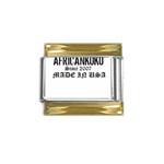 africankoko Gold Trim Italian Charm (9mm)
