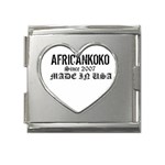 africankoko Mega Link Heart Italian Charm (18mm)