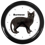 Burmese Wall Clock (Black)