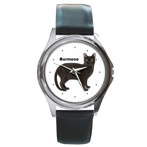 Burmese Round Metal Watch from ArtsNow.com Front