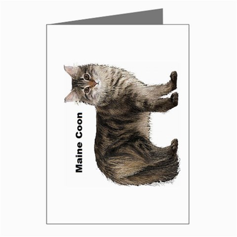 Maine Coon Greeting Cards (Pkg of 8) from ArtsNow.com Left