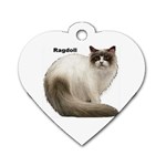 Ragdoll Dog Tag Heart (One Side)