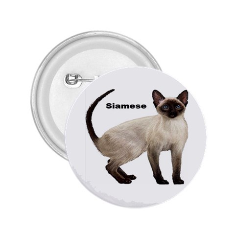 Siamese 2.25  Button from ArtsNow.com Front