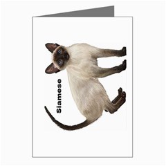 Siamese Greeting Cards (Pkg of 8) from ArtsNow.com Left