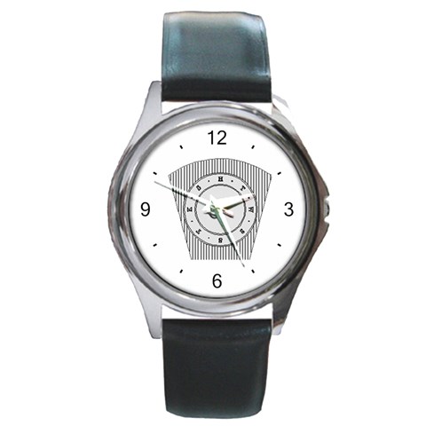 Keystone Round Metal Watch from ArtsNow.com Front