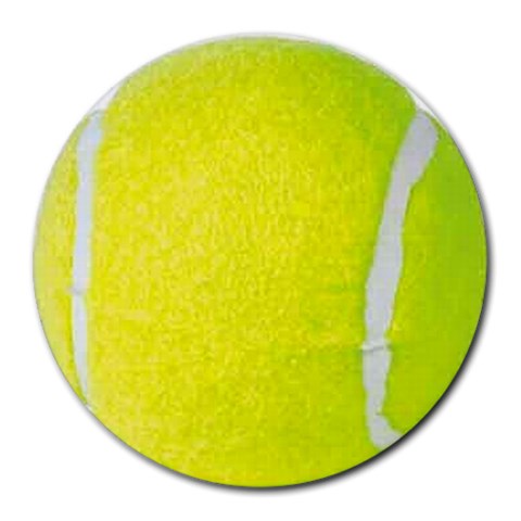 Tennis Ball Round Mousepad from ArtsNow.com Front