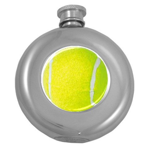 Tennis Ball Hip Flask (5 oz) from ArtsNow.com Front