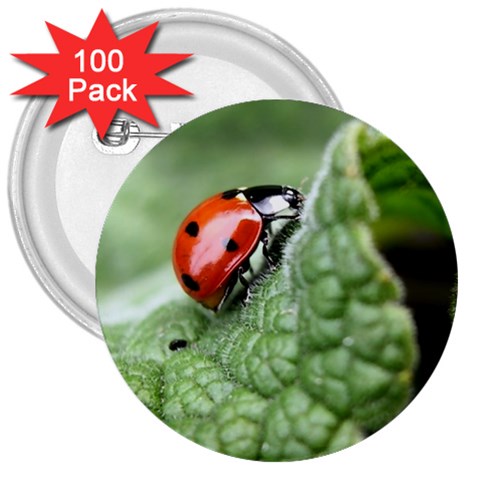 Nature 3  Button (100 pack) from ArtsNow.com Front