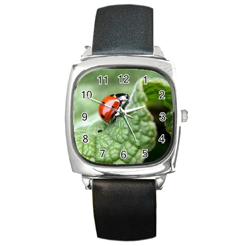 Nature Square Metal Watch from ArtsNow.com Front