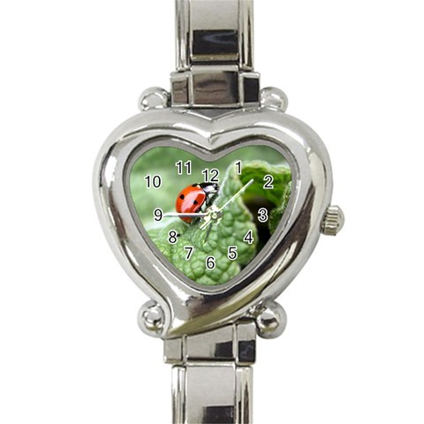 Nature Heart Italian Charm Watch from ArtsNow.com Front