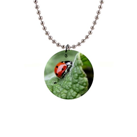 Nature 1  Button Necklace from ArtsNow.com Front