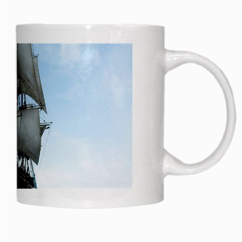 BattleShip White Mug from ArtsNow.com Right