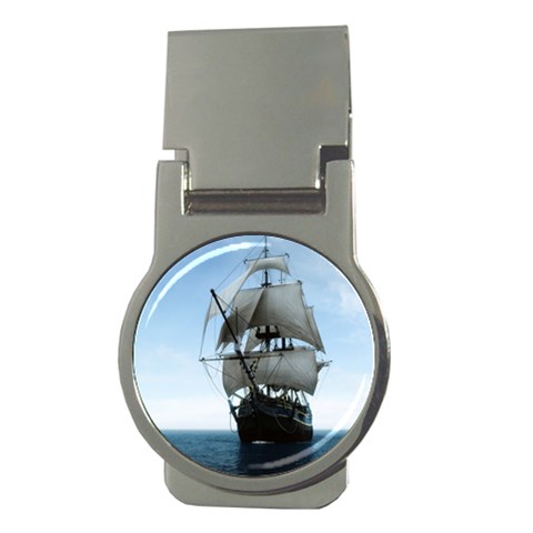 BattleShip Money Clip (Round) from ArtsNow.com Front