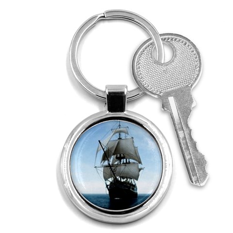 BattleShip Key Chain (Round) from ArtsNow.com Front