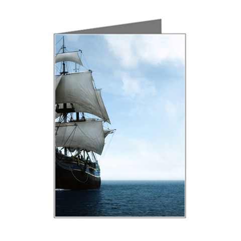 BattleShip Mini Greeting Card from ArtsNow.com Left