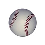 Baseball Rubber Round Coaster (4 pack)