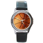 Basketball Round Metal Watch