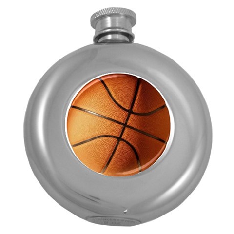 Basketball Hip Flask (5 oz) from ArtsNow.com Front