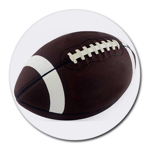 Football Round Mousepad from ArtsNow.com Front