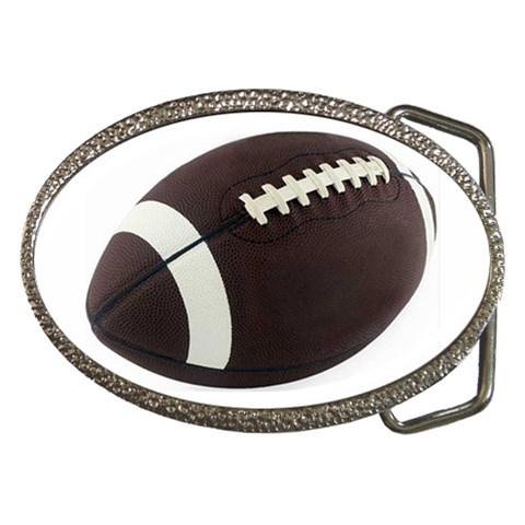 Football Belt Buckle from ArtsNow.com Front