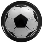 Soccer Ball Wall Clock (Black)