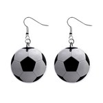 Soccer Ball 1  Button Earrings