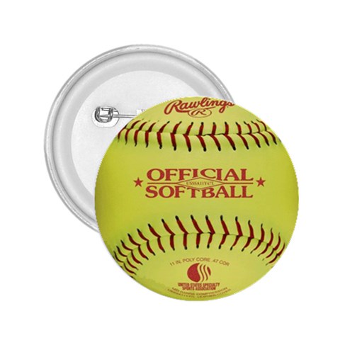 Softball 2.25  Button from ArtsNow.com Front