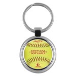 Softball Key Chain (Round)