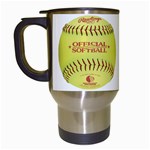 Softball Travel Mug (White)