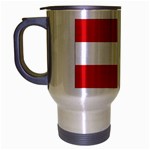 Austrian Flag Austria Travel Mug (Silver Gray)