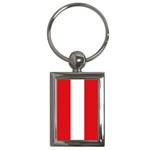 Austrian Flag Austria Key Chain (Rectangle)